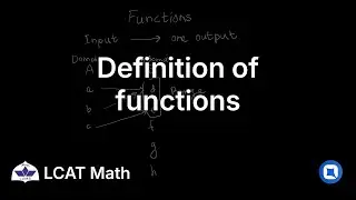 LUMS LCAT Math | 9.1 Definition of functions | Qallam