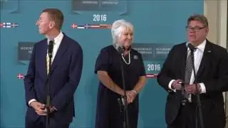 Press Conference of Baltic and Nordic Foreign Ministers in Riga