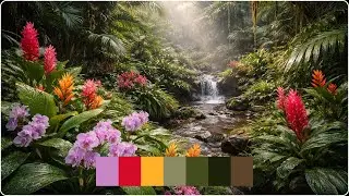 Rainforest Floor &mdash; Cinematic Color Palette | Color Vibe Archive