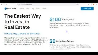 Metropoly is the first NFT real economy to start with just 100$