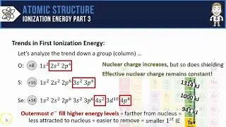 Periodic Trend in Ionization Energy Part 3 (no music)
