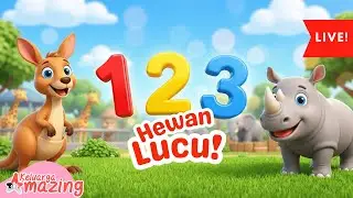 🔴 LIVE Belajar Angka 1–10 & Nama Hewan Lucu untuk Anak PAUD & TK 🔢🐾 | Edukasi Interaktif
