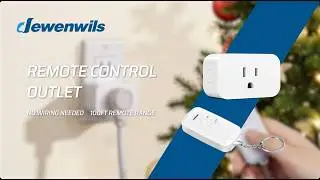 Effortlessly Control Appliances with DEWENWILS Indoor Remote Control Outlet! HRS101L