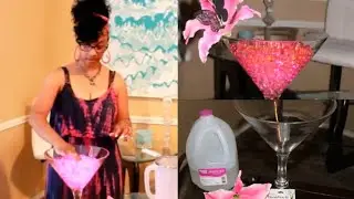 DIY Martini Glass Tutorial And Wedding Decoration