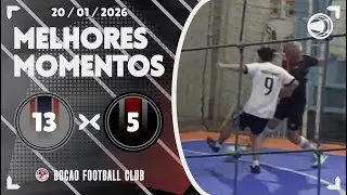 MELHORES MOMENTOS | ⚪ 13 x 5 ⚫ | BOCAO FOOTBALL CLUB | 20/01/2026