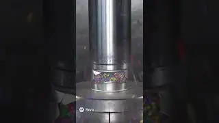 Crushing a Metal Canister FULL of Sprinkles! 🌈 Satisfying Candy Explosion!
