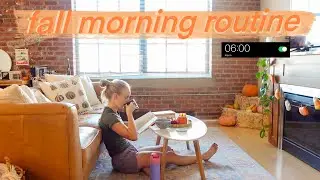 6 AM FALL MORNING ROUTINE ☕️🍂 | productive, + purposeful daily rhythms | ASMR morning routine