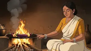 CuPeaceful Indian Village Morning | Ghibli Style Rural Life ASMR