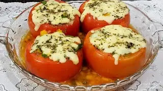 JÁ COMEU ASSIM? UMA DELÍCIA TOMATE RECHEADO