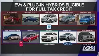 10 car models qualify for full revamped EV tax credit under Democrats&rsquo; climate law