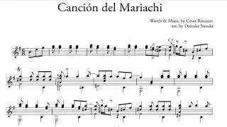 Canción del Mariachi (Cesar Rosas) - Guitarra (Audio + Partitura)