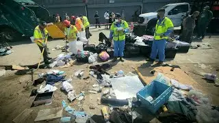 Venice Beach Homeless Encampment Clean-up Continues