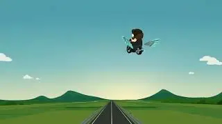 JD riding a Teslacycle into the sunset
