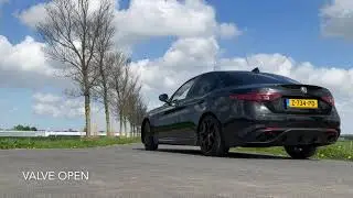 Alfa Romeo Giulia Veloce Ragazzon Exhaust Comparison