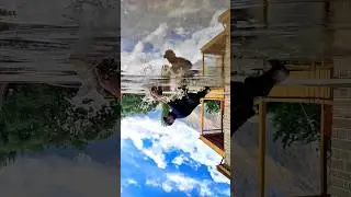 get creative with water reflection video making #shorts