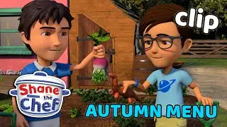 Autumn Dipping Vegetables 🦖 | Shane the Chef Clips | Shane the Chef Official