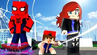 Minecraft - Who's Your Family? O FILHO DO HOMEM ARANHA ! Homem-Aranha: Através do AranhaVerso