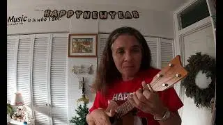 Auld Lang Syne. (Concert ʻUkulele Picking And Singing). Words by Robert Burns. 