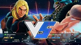 Street Fighter V battle: Ken vs Abigail