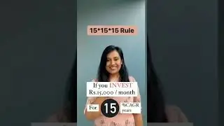 What Happens if You Invest 15k for 15 Years at 15% | The Crorepati Formula - 15 x 15 x 15 | #shorts