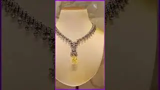 LUXURY DIAMOND NECKLACE #shorts #viral #trending #diamondnecklace #luxuryjewellery #yellowdiamonds