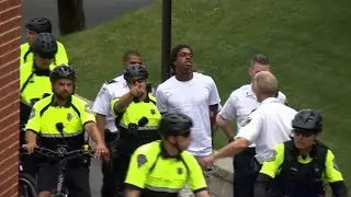 Officers chase man out of courthouse in Dedham during Karen Read deliberations
