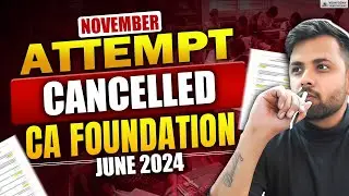 Shocking Update: November Attempt Cancelled 😱 | CA Inter Nov 2024 | Vidhyoday