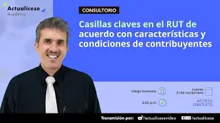 Casillas claves en el RUT de acuerdo con características y condiciones de contribuyentes