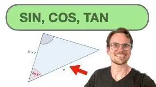 ALLES zu Sinus, Cosinus, Tangens | Trigonometrie im rechtwinkligen Dreieck | Aufgaben + Lösung