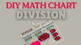 DIY Division chart | Introduction to Division | School Project and Exhibition idea | TLM Mathematics