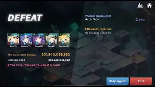 Grandchase Void Onslaught 201.540 billion Damage(Retribution)(Arme S)