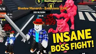 🔥 Roblox INSANE BOSS FIGHT | #QrxEmon vs Shadow Monarch 🔥
