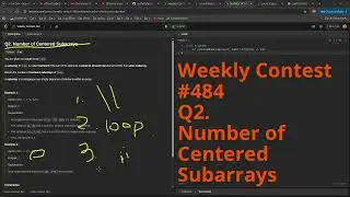 Leetcode Weekly Contest 484 Q2. Number of Centered Subarrays #python #dsa