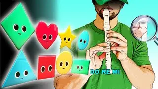 La Canci&oacute;n de las Formas - Little Baby Bum | Flauta F&aacute;cil | Tutorial | Cover | Karaoke