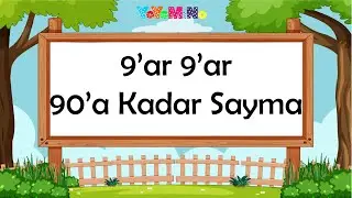 9'ar 9'ar 90'a Kadar Ritmik Sayma | İleriye Doğru Sayma | Ritmik Sayılar | Mino &Ouml;ğretiyor