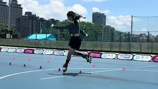 114年理事長盃全國溜冰錦標賽 個人花式繞樁 國中女子組 第3名 邱宇彤