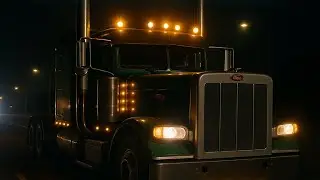 1 Hour of STRAIGHT PIPE Peterbilt 389 Jake Brake ASMR | C12 Cat Night Drive