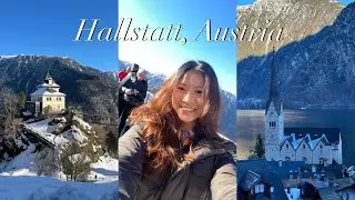 winter in hallstatt, austria ･:*:｡☃︎𓏲 | fairytale views, swans & ducks, austrian alps, cute cafes