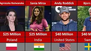 Comparison: Richest Tennis player 2022