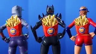 FORTNITE'S DELIVERY SERVICE TEAM! DEEP FRIED BACKPACK/BACK BLING SHOWCASE with 70+ WORKERS!