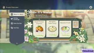 While It's Warm Event Guide Genshin Impact Day 1
