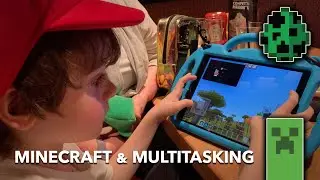 Anson With His iPad - Minecraft & Multitasking