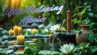 Calm Night Zen 🌙 Bamboo Fountain Ambience #meditationmusic #relaxingmusic