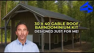 Customizable 30x40 Barndominium: Dream Double Lean-To Kit!
