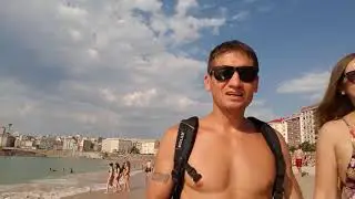 A Coruna. Playa del Orzan