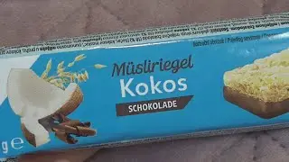 K-Classic Muesli Bar Coconut Chocolate 30 g Unboxing and Test