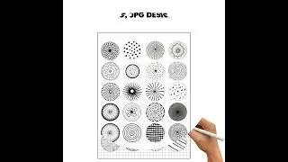 Zentangle Circle Pattern Worksheets &mdash; Printable Doodle Practice