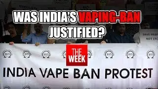 Protest against vaping ban in India