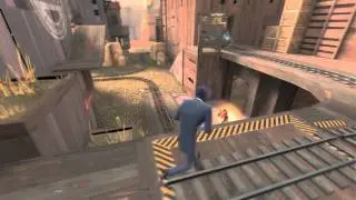 Stab on Rocket-Jumping Soldier (Saxxy: Best Mid-Air Murder)