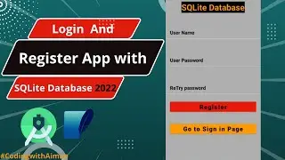 Login and Register Form using SQLite Database|2022|Login and Registration App in Android Studio